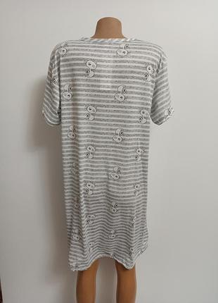 Молодежная ночнушка туника доманее платье принт коты 2