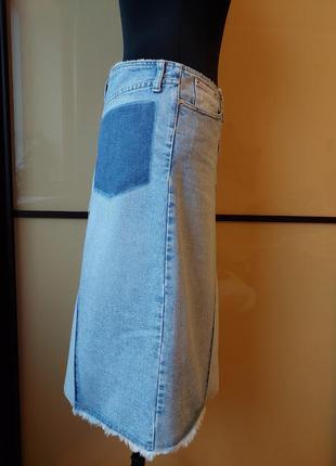 Джинсовая юбка миди  с необработаным краем от  ted baker9 фото