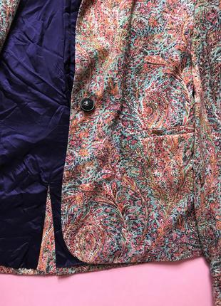 Пиджак зара zara в яркие цветы3 фото