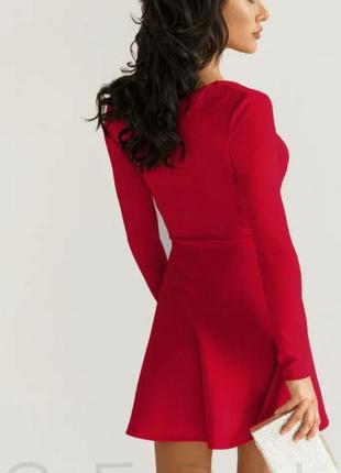 Приталене червоне плаття gepur3 фото