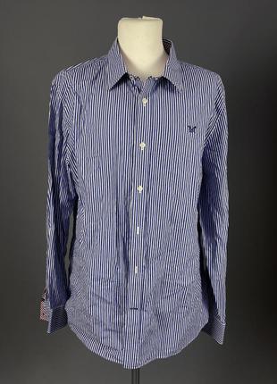 Рубашка фирменная crew clothing co лен