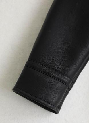 Куртка-дублянка з штучної шкіри zara