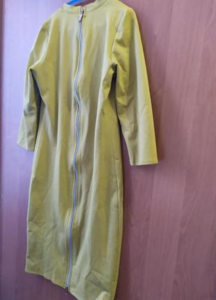 Сукня з чокером оливка 3