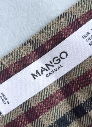 Класичні штани в клітинку mango casual / p362 фото