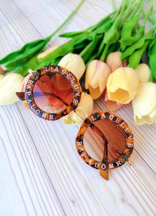 Изысканные женские солнцезащитные очки коричневые, в стиле gucci очки женские
