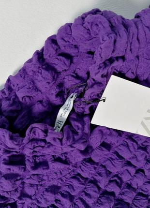 Zara свободная оверсайз кофта с рельефным узором6 фото