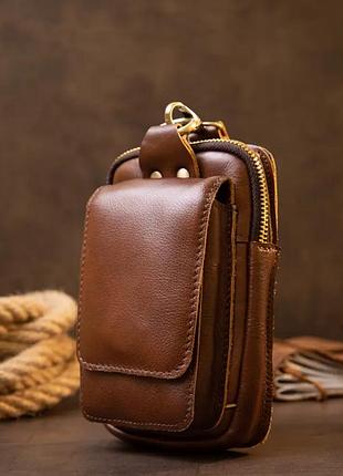 Барсетка мужская кожаная