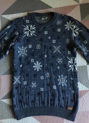 Чоловічий светр зимовий новорічний