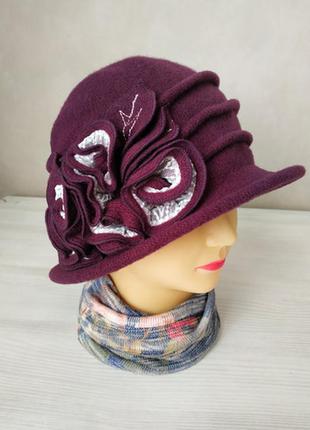 Польская шляпка фокс (fox) цвет 2040 гнилая вишня