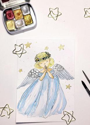 Акварельний скетч малюнок ,фоомат а6