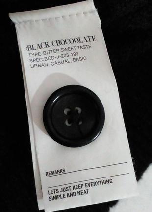 Шерстяной кардиган принт оргайл  black  chocoolate6 фото