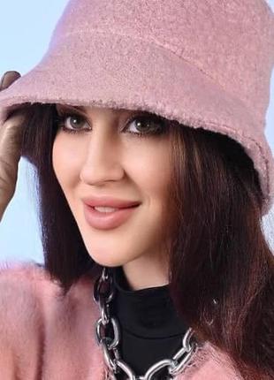 Шапка панама женская зима