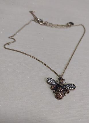 Кулон бджілка в кристалах