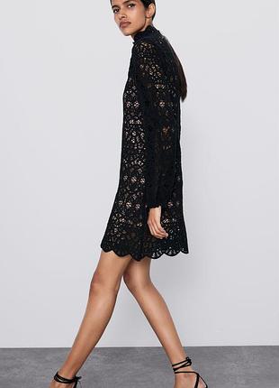 Шикарное платье сетка zara 3