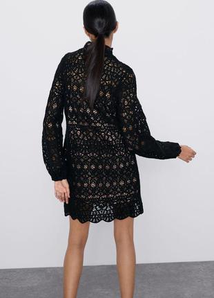 Шикарное платье сетка zara 5