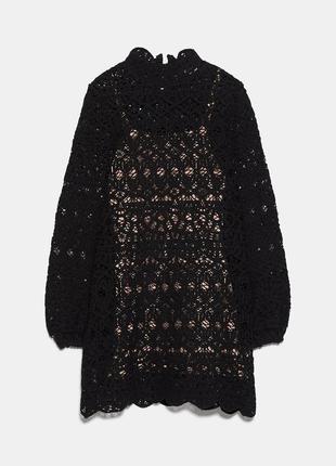 Шикарное платье сетка zara 2