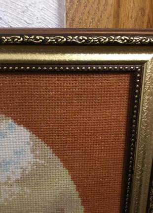 Икона рождения иссуса крестовая вышита мелким крестиком.