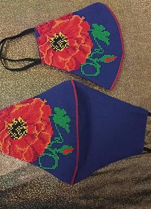 Маска з вишивкою 5
