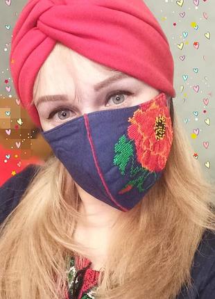 Маска з вишивкою 8