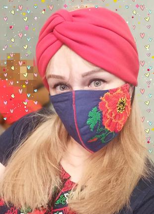 Маска з вишивкою 6