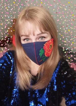 Маска з вишивкою 7
