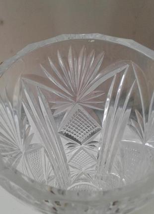 Винтажная хрустальная ваза для цветов ссср