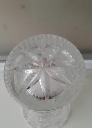 Винтажная хрустальная ваза для цветов ссср