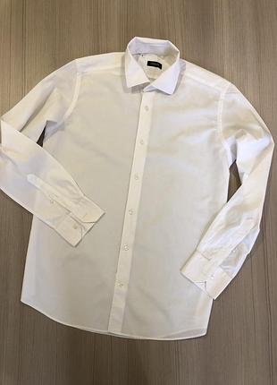 Сорочка рубашка біла базова корпоратив новий рік