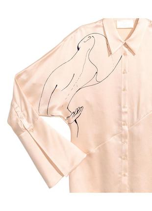 Шелковая блузка h&m conscious exclusive3 фото
