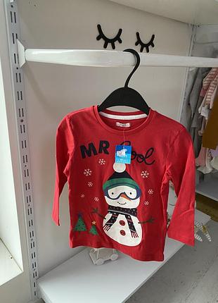 Футболка з довгим рукавом новорічна