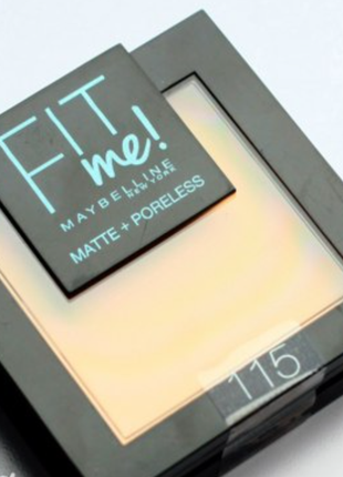 Матирующая компактная пудра fit me!