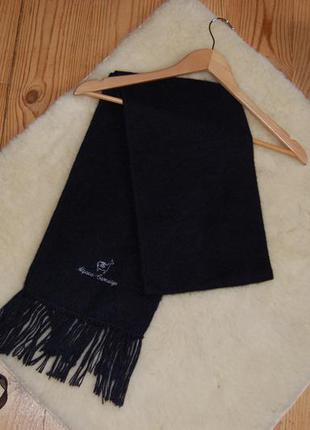 Базовий вовняний шарф люкс бренду alpaca camargo унісекс в ідеалі2 фото