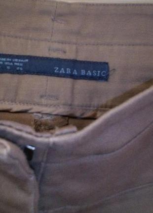 Штани коричневого кольору zara2 фото