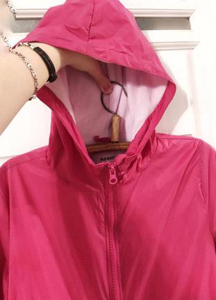 Водоотталкивающая розовая курточка на флисе на девочку 8-12 лет4 фото