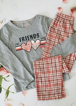 Пижама штаны фланель клетка