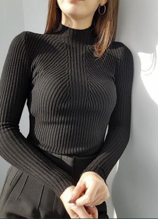 Гольф водолазка рубчик кофта светр светер джемпер пуловер1 фото