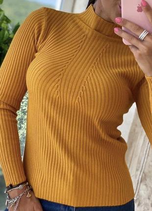 Гольф водолазка рубчик кофта светр светер джемпер пуловер10 фото