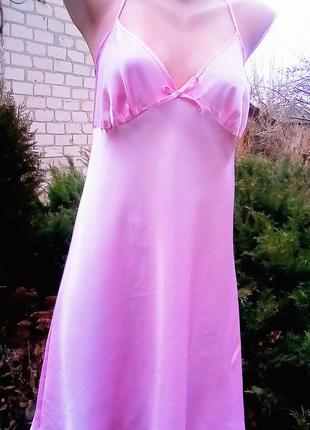 Платье в бельевом стиле атласное сарафан комбинация3 фото