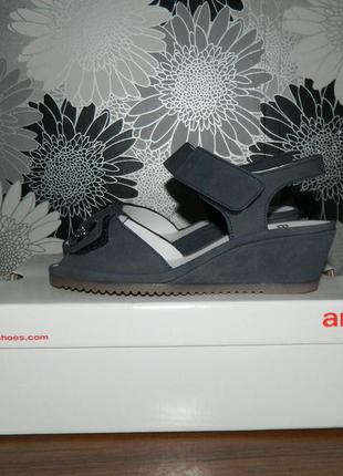 Ara clara wedge sandal босоножки кожаные 36 36.5 р.9 фото