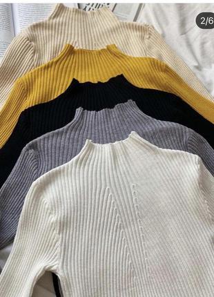 Гольф водолазка рубчик кофта свитер светер джемпер пуловер