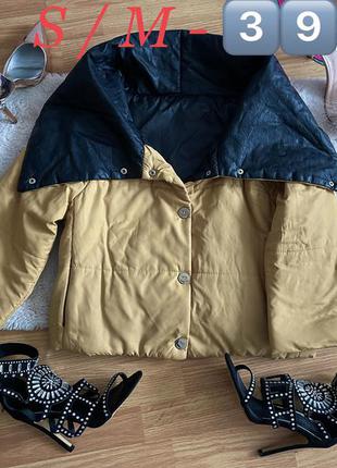 Куртка, пуховик (еко кожа воротник) roberta biagi