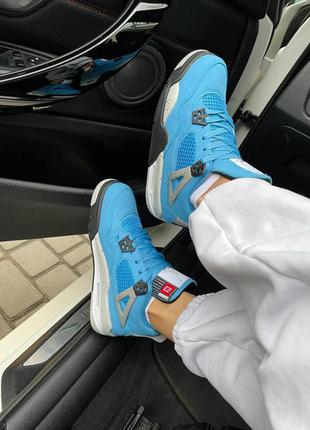 Nike air jordan 4 retro 'university blue' жіночі кросівки найк аїр джордан2 фото