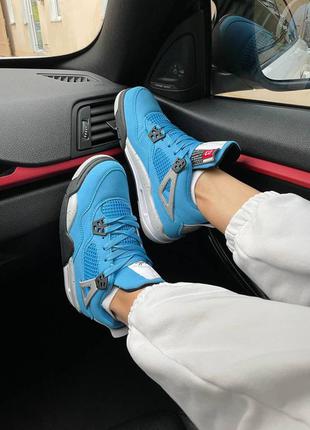 Nike air jordan 4 retro 'university blue' жіночі кросівки найк аїр джордан8 фото