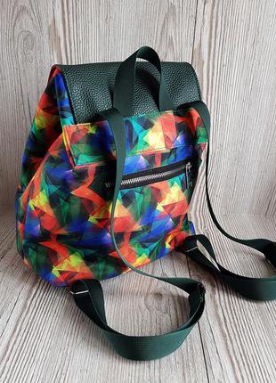 Невеликий рюкзак різнобарвний2 фото