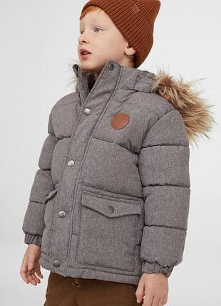 Теплая куртка  парка для мальчика  h&m 2