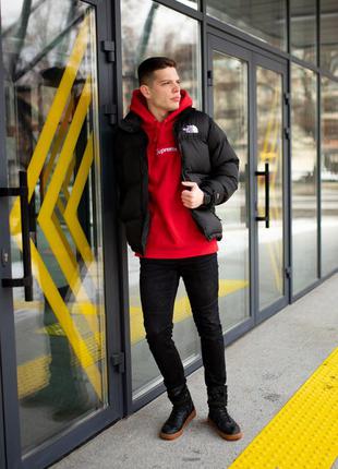 Мужская куртка Thom Browne pointelle-knit T-shirt 700 men's 1996 retro nuptse jacket7 фото