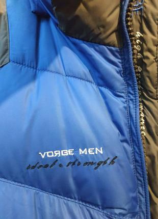 Шикарная теплая зимняя куртка с капюшоном voяge men3 фото