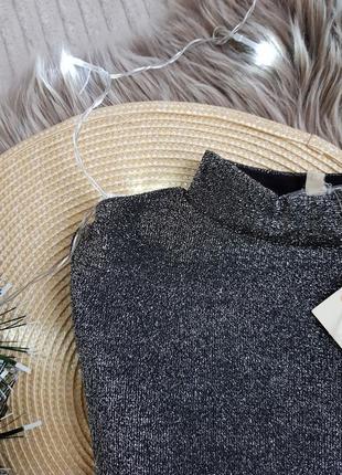 Блестящая кофточка, водолазка, новогодняя кофта на девочку 13/14 лет