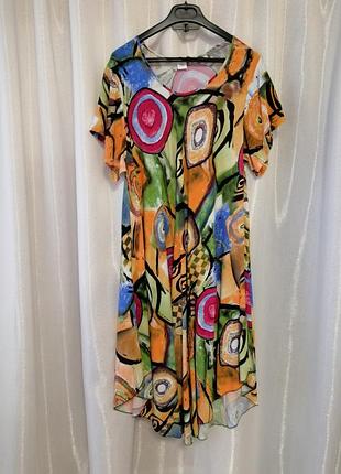 Натуральное женское платье.    модель из натуральной ткани ― штапель.    стирка должна быть - делика