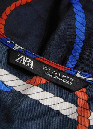 Сатинове плаття піджак принт канатів ланцюгів і якорів від zara5 фото